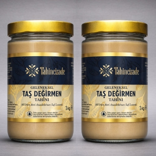 Doğal Taş Değirmen Bozkır Tahin Yerli Üretim  2 kg (1) 
