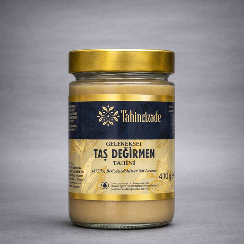 Doğal Taş Değirmen Bozkır Tahin Yerli Üretim  300 g (1) 