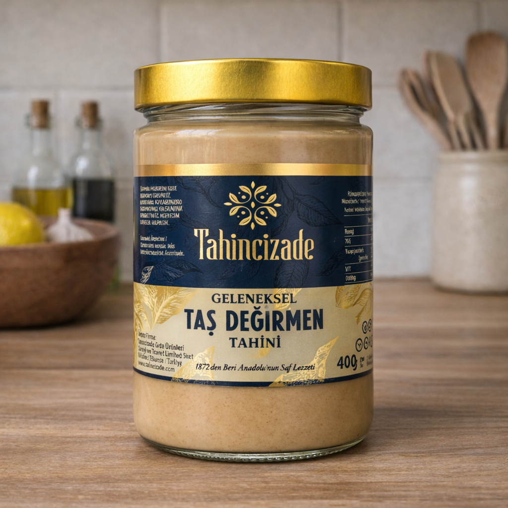 Doğal Taş Değirmen Bozkır Tahin Yerli Üretim  300 g (2) 