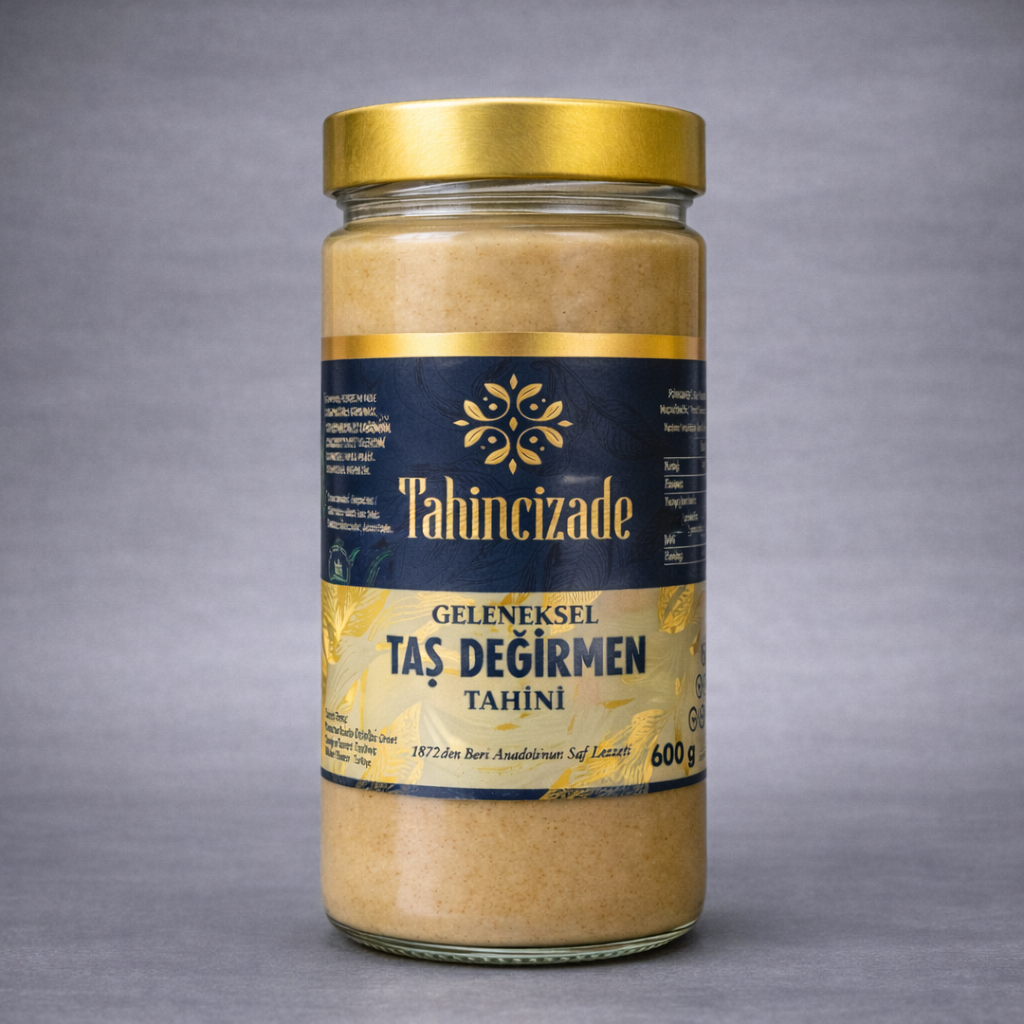 Doğal Taş Değirmen Bozkır Tahin Yerli Üretim  600 g (1) 