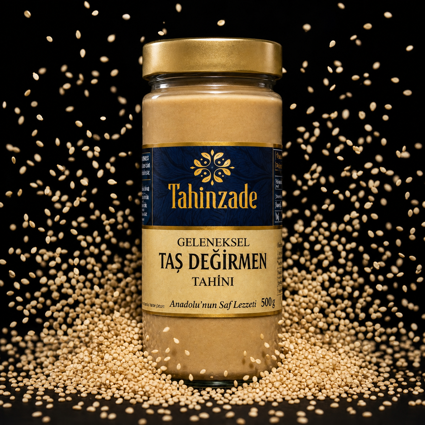 Doğal Taş Değirmen Bozkır Tahin Yerli Üretim 600 gr (3)