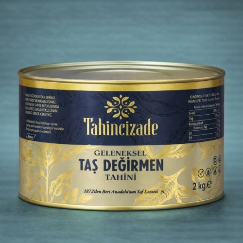 Doğal Taş Değirmen Gökova Tahin Yerli Üretim  1.5 kg (1) 