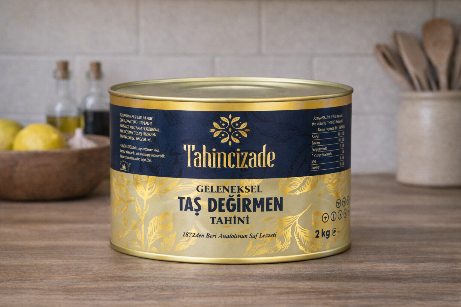 Doğal Taş Değirmen Gökova Tahin Yerli Üretim  1.5 kg (2) 