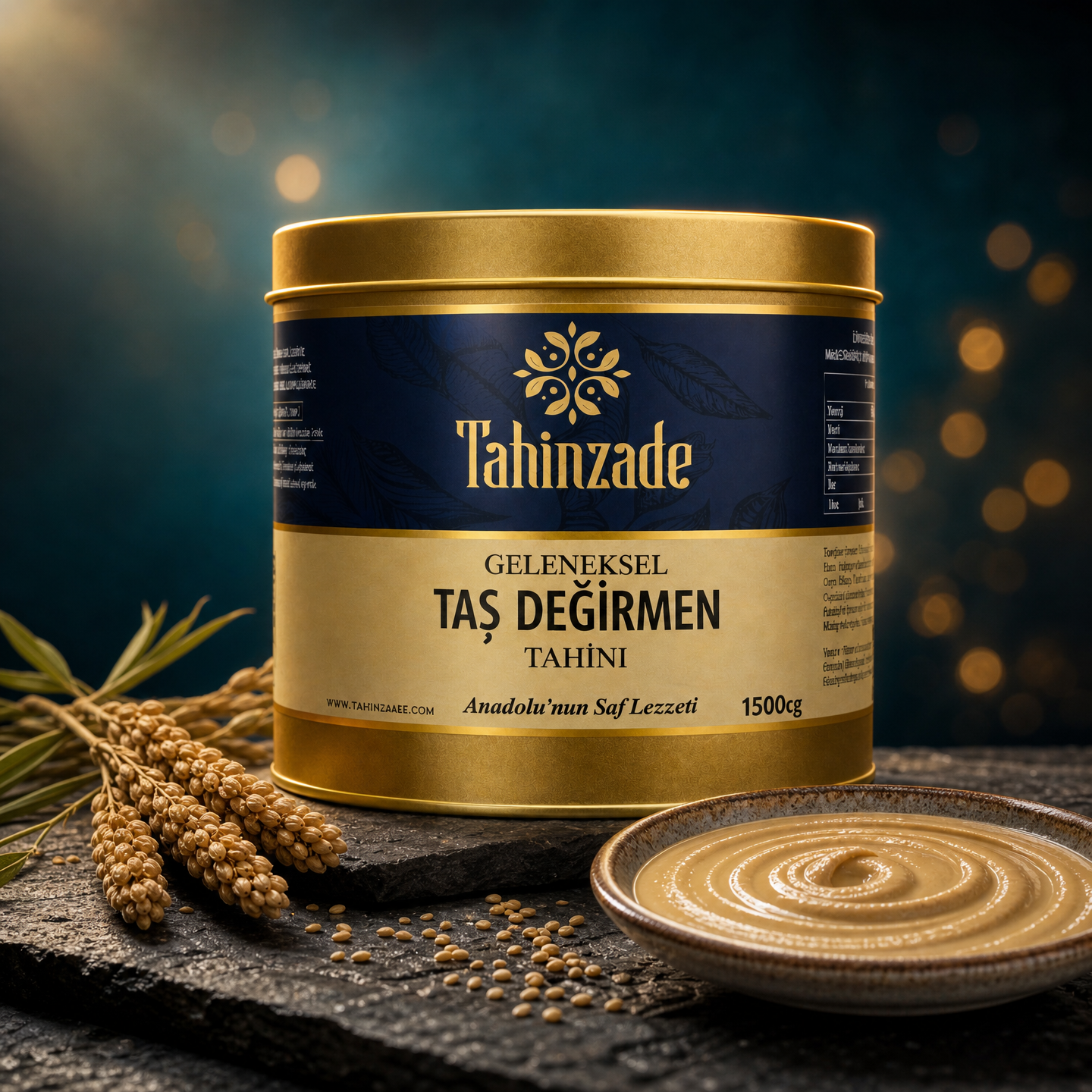 Doğal Taş Değirmen Gökova Tahin Yerli Üretim  1.5 kg (4) 