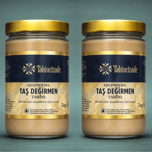 Doğal Taş Değirmen Gökova Tahin Yerli Üretim  2 kg (1) 