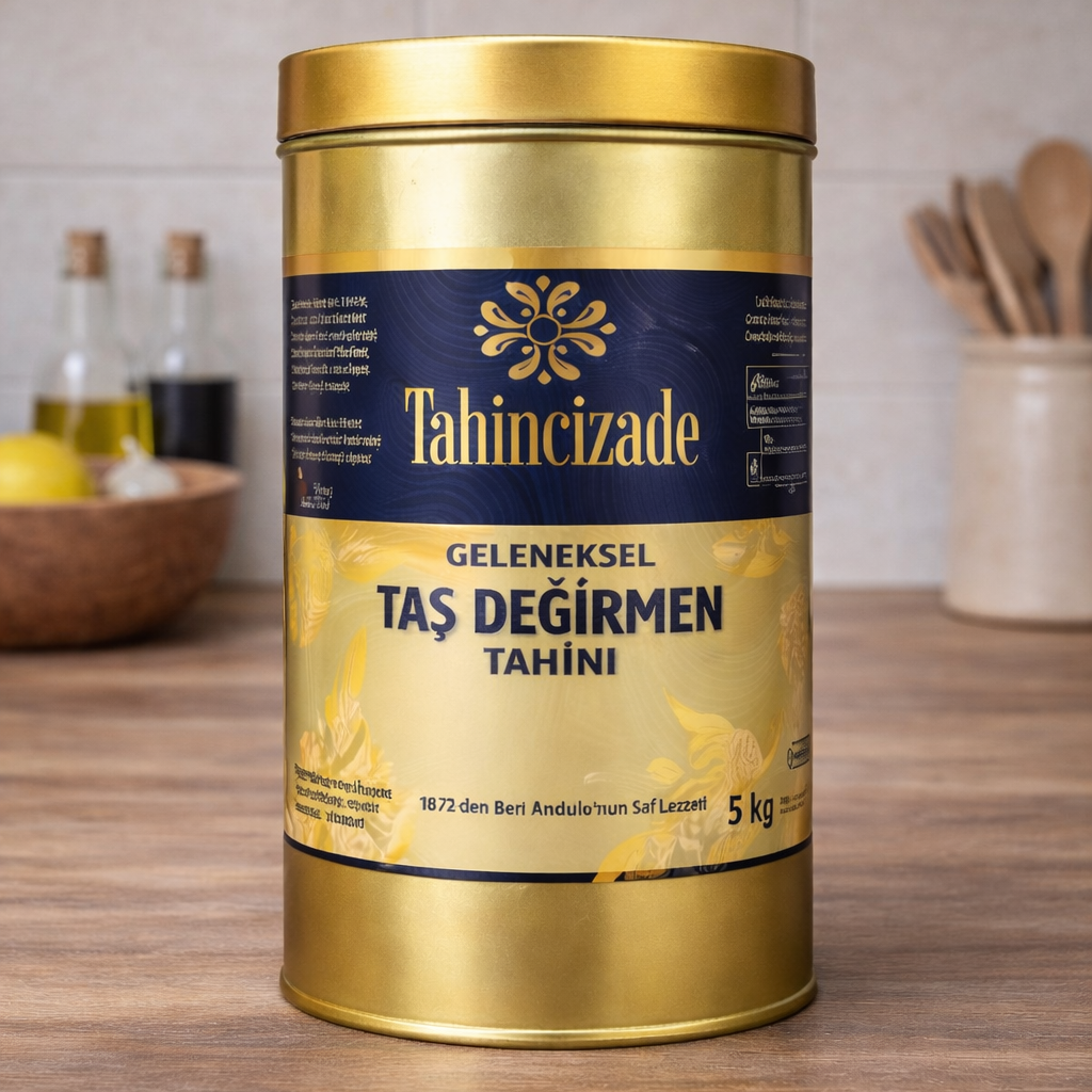 Doğal Taş Değirmen Gökova Tahin Yerli Üretim  5 kg (2) 
