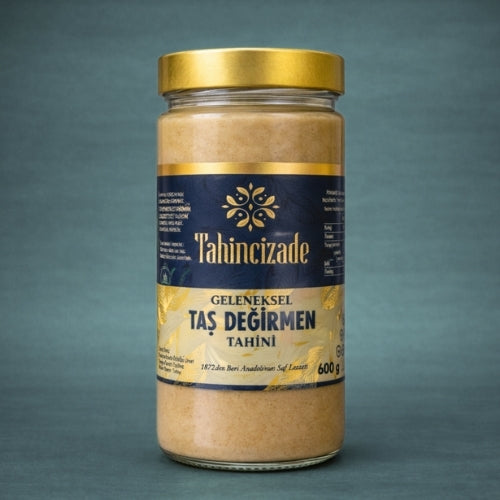 Doğal Taş Değirmen Gökova Tahin Yerli Üretim 600 g (1)