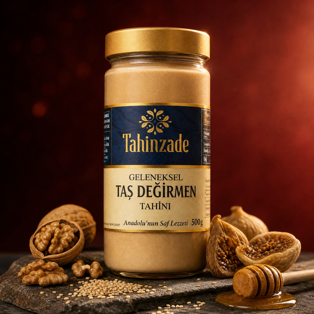 Doğal Taş Değirmen Gökova Tahin Yerli Üretim 600 g (4)
